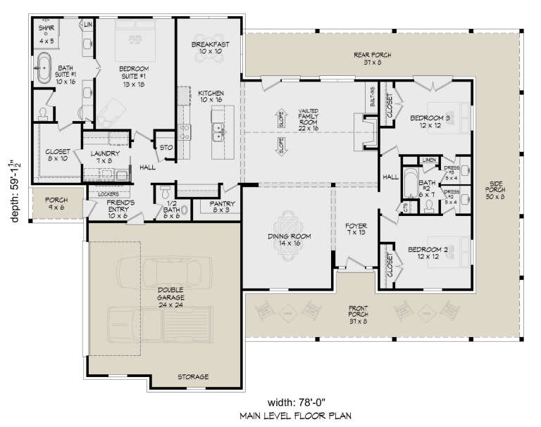 House Plan House Plan #31776 Drawing 1
