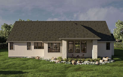 European House Plan #963-01042 Elevation Photo