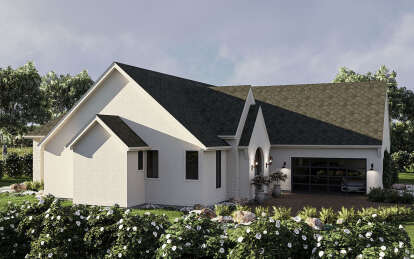 European House Plan #963-01042 Elevation Photo