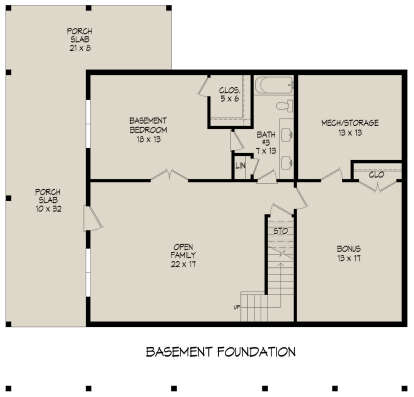 Basement for House Plan #940-01182