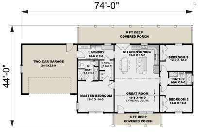 Main Floor  for House Plan #1776-00143