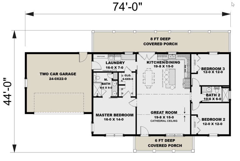 House Plan House Plan #31781 Drawing 1