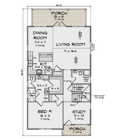Main Floor  for House Plan #4848-00425