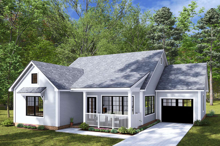 House Plan House Plan #31785 Angled Front Elevation