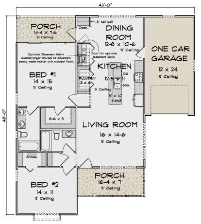 Main Floor  for House Plan #4848-00427