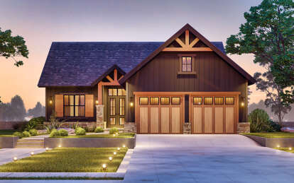 Craftsman House Plan #699-00394 Elevation Photo