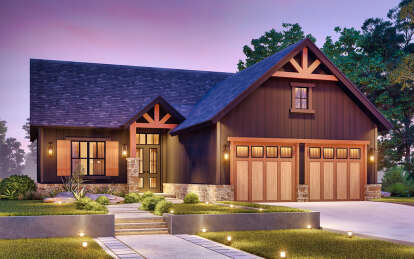Craftsman House Plan #699-00394 Elevation Photo
