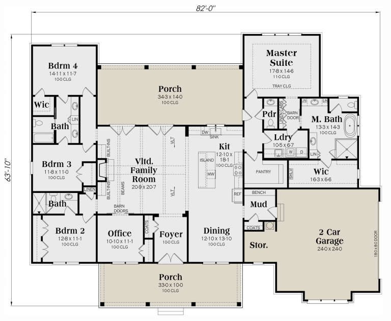 House Plan House Plan #31788 Drawing 1