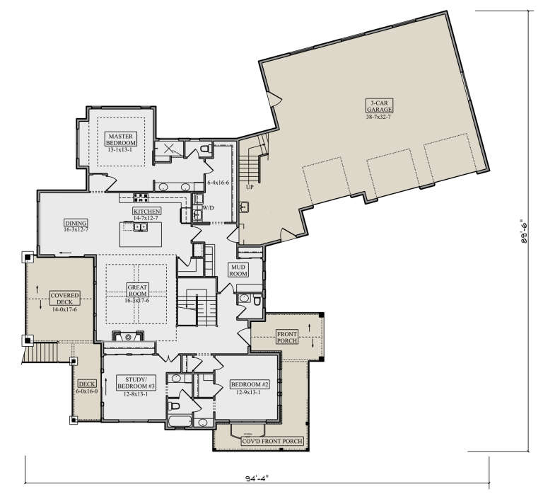 House Plan House Plan #31790 Drawing 1