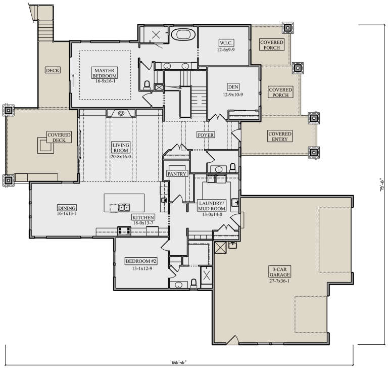 House Plan House Plan #31791 Drawing 1