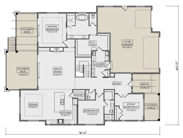 House Plan House Plan #31796 Drawing 1