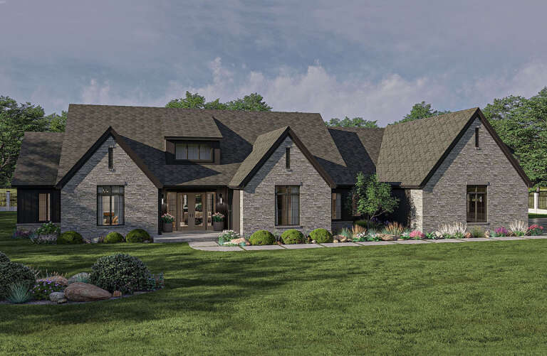 House Plan House Plan #31799 Angled Front Elevation