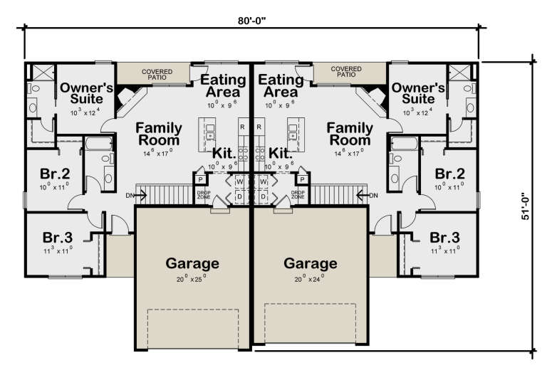 House Plan House Plan #31801 Drawing 1
