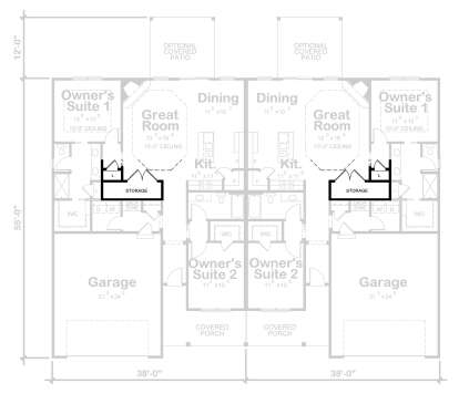 Alternate Main Floor Layout for House Plan #402-01818