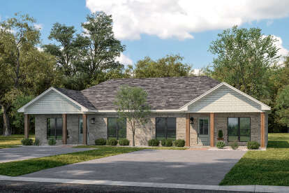 Country House Plan #041-00366 Elevation Photo