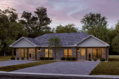 Country House Plan #041-00366 Elevation Photo