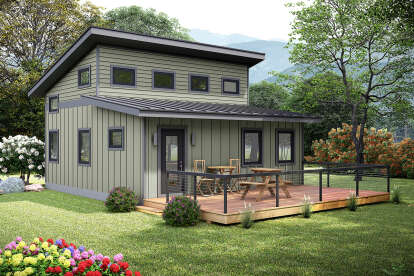 Modern House Plan #940-01183 Elevation Photo