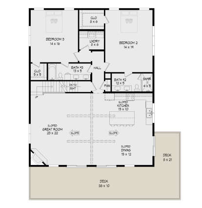Main Floor for House Plan #940-01184