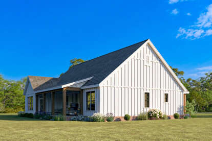 Modern Farmhouse House Plan #009-00413 Elevation Photo