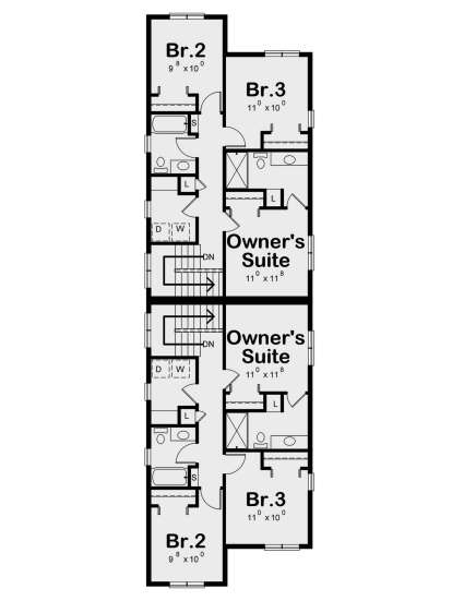 Second Floor for House Plan #402-01821