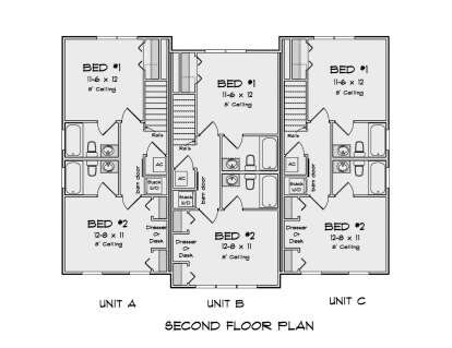 Second Floor for House Plan #4848-00429