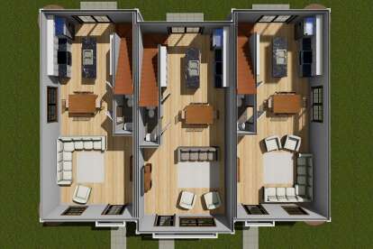 Overhead First Floor for House Plan #4848-00429