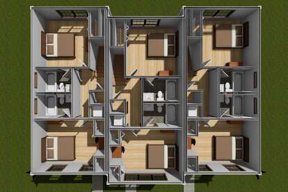 Overhead Second Floor for House Plan #4848-00429