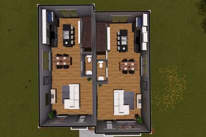 Overhead Second Floor for House Plan #4848-00430