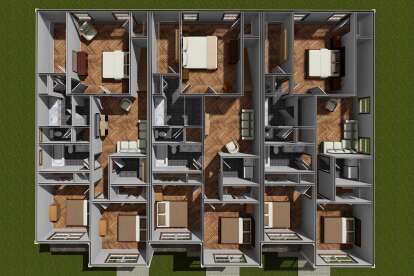 Overhead Second Floor for House Plan #4848-00431