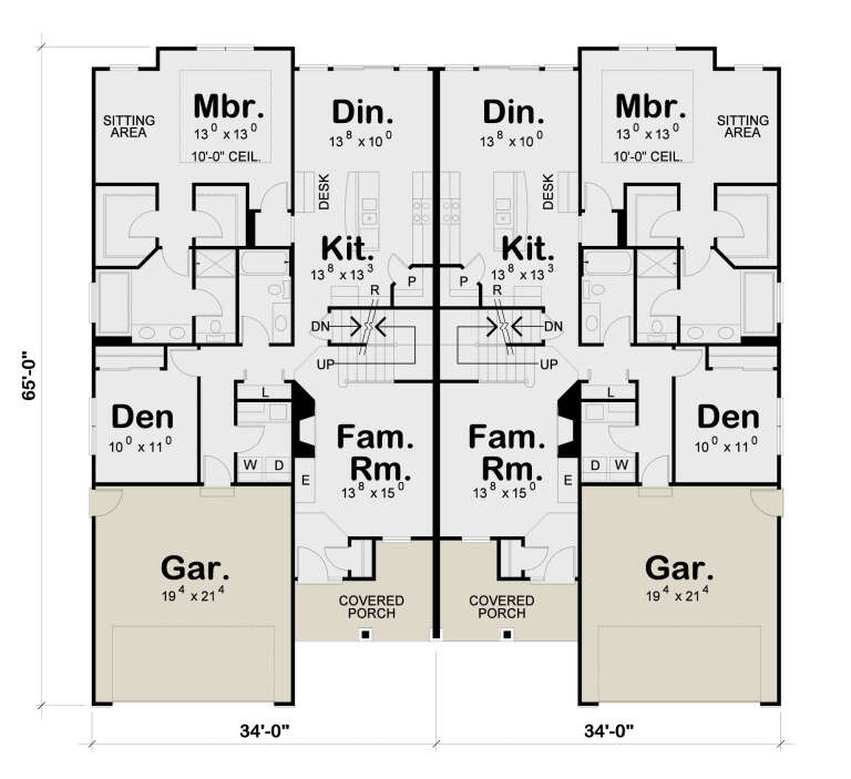 House Plan House Plan #31819 Drawing 1