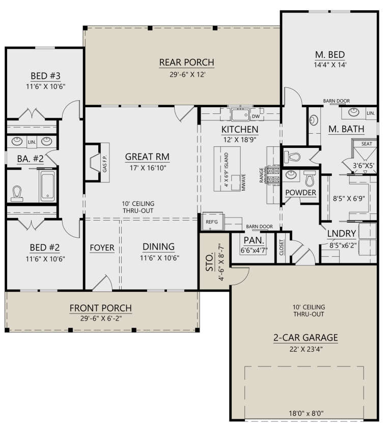 House Plan House Plan #31821 Drawing 1