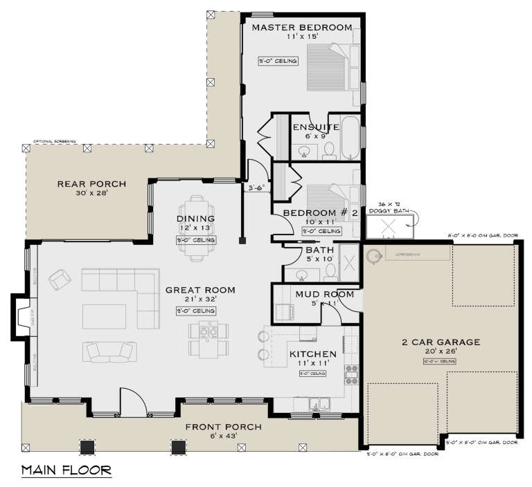 House Plan House Plan #31823 Drawing 1