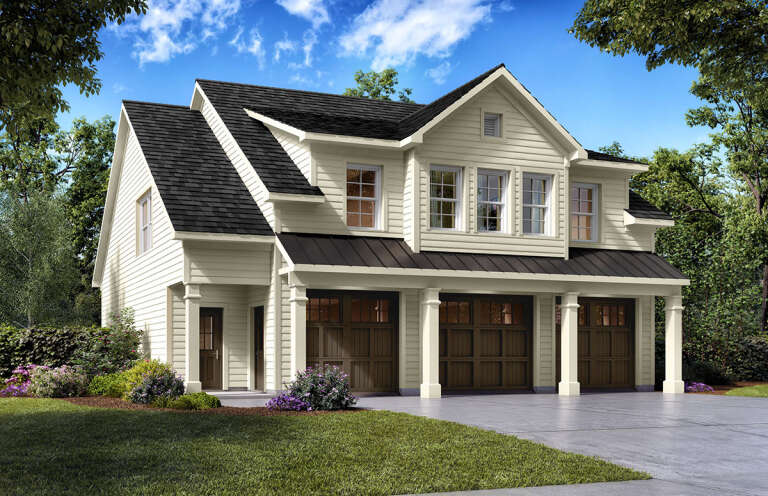 House Plan House Plan #31824 Angled Front Elevation