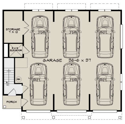 Floorplan 1 for House Plan #6082-00228
