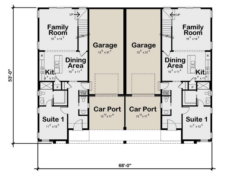 House Plan House Plan #31825 Drawing 1