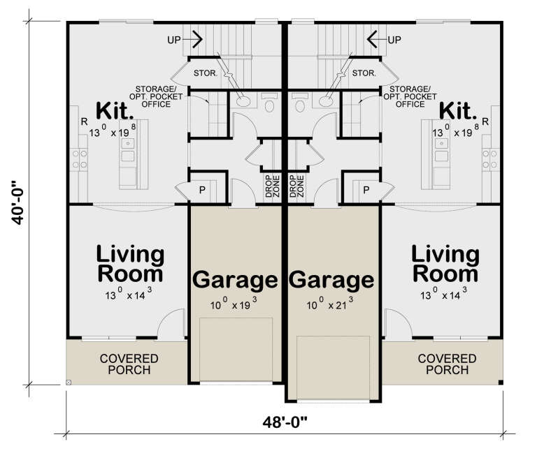 House Plan House Plan #31827 Drawing 1
