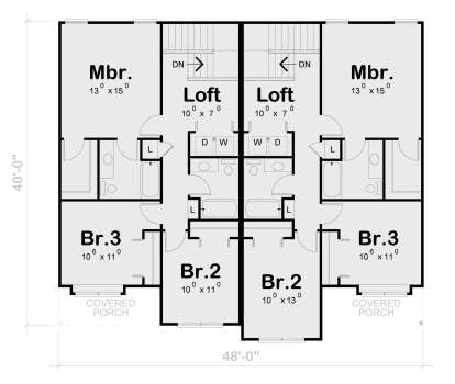 Second Floor for House Plan #402-01826