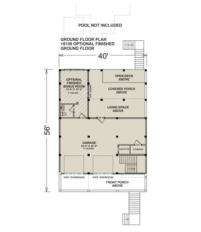 First Floor for House Plan #6316-00011
