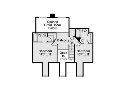 Second Floor for House Plan #035-01103