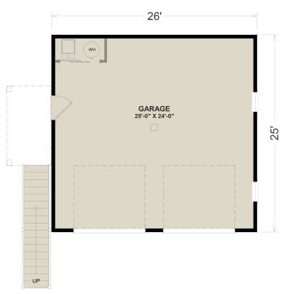 Garage Floor for House Plan #6316-00012