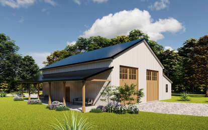 Barn House Plan #7568-00025 Elevation Photo