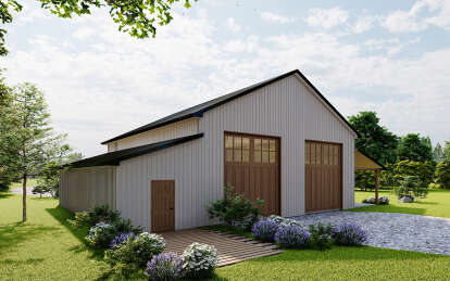 Barn House Plan #7568-00025 Elevation Photo