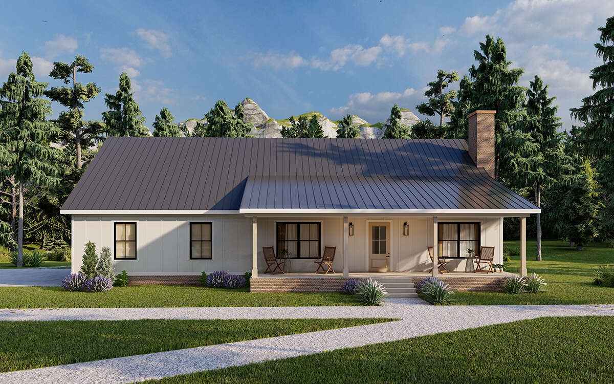 Modern Farmhouse Plan - 1,780 Square Feet, 2 Bedrooms, 2.5 Bathrooms | Floor  Plan #7568-00028 | America's Best House Plans, image size:1200x750