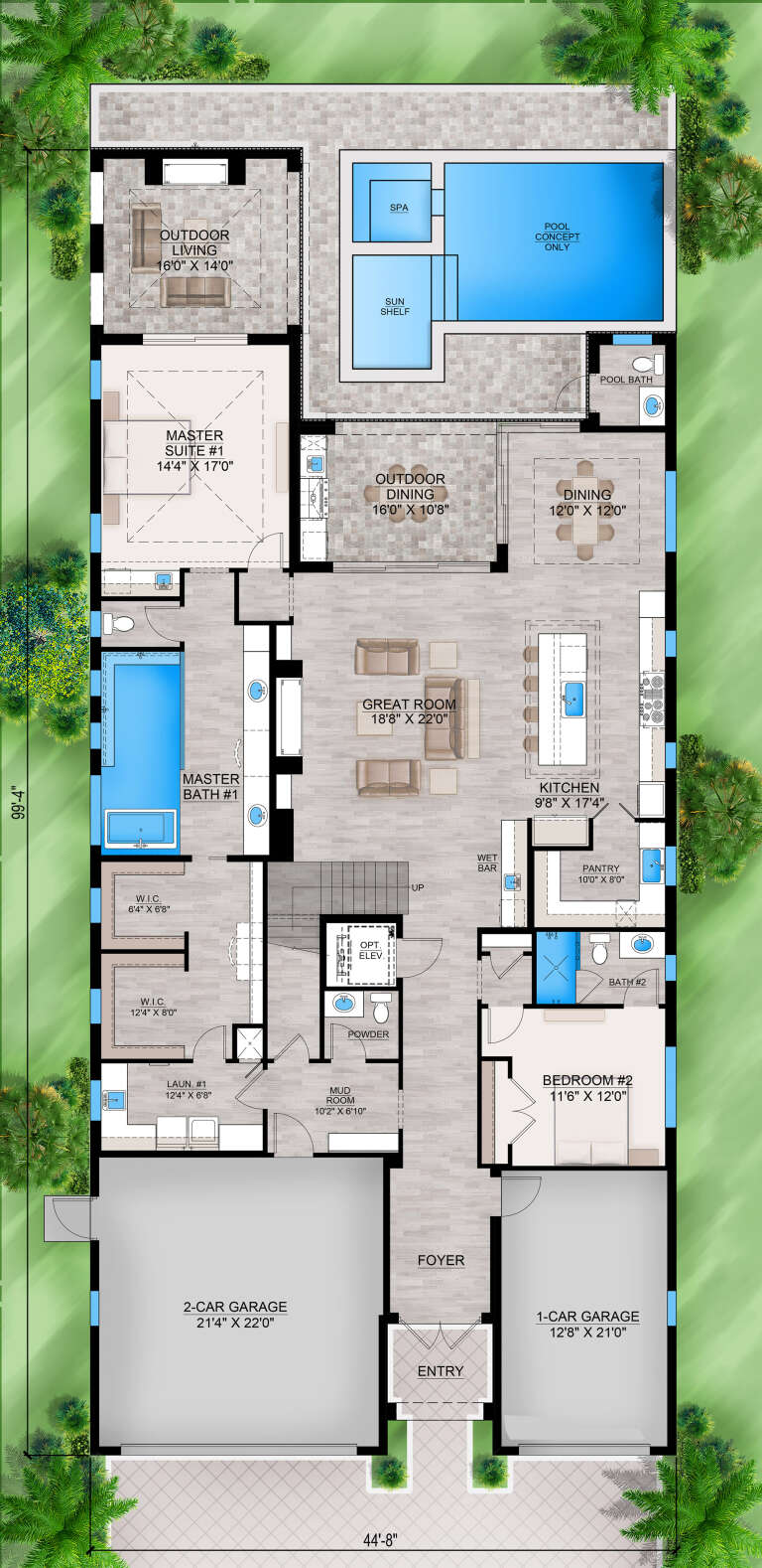 House Plan House Plan #31837 Drawing 1