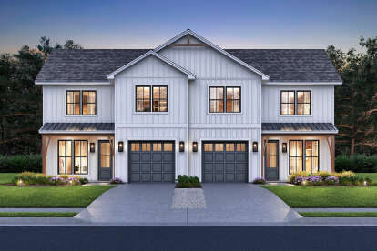 Modern Farmhouse House Plan #041-00368 Elevation Photo