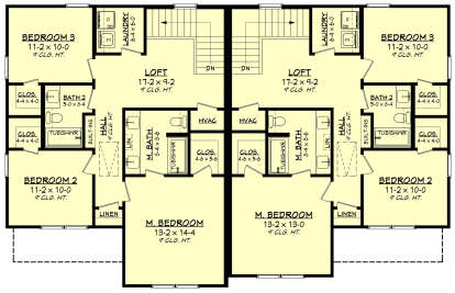 Second Floor for House Plan #041-00368