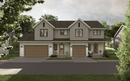 Modern Farmhouse House Plan #963-01046 Elevation Photo