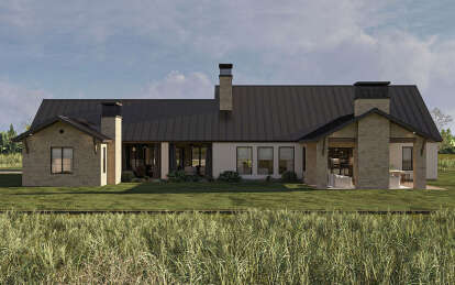 Modern Transitional House Plan #963-01047 Elevation Photo