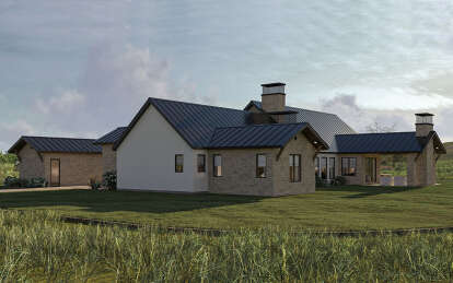 Modern Transitional House Plan #963-01047 Elevation Photo