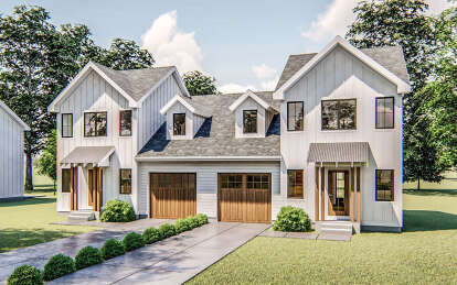 Modern Farmhouse House Plan #963-01052 Elevation Photo